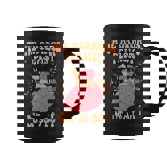 The Horrors Persist But So Do I Cottagecore Kawaii Snail Coffee Mug | Mazezy