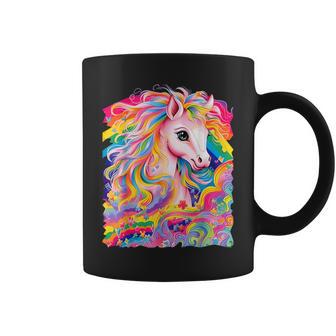 Horse Colorful Rainbow Vibrant Graphic Coffee Mug | Mazezy