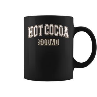 Hot Cocoa Squad Chocolate Lover Varsity Letters Coffee Mug - Thegiftio