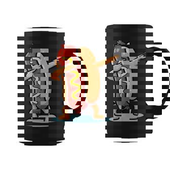 Hot Dog With Mustard Dabbing Coffee Mug | Mazezy