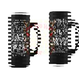 Too Hot Ugly Christmas Sweaters Family Pjs Coffee Mug - Monsterry