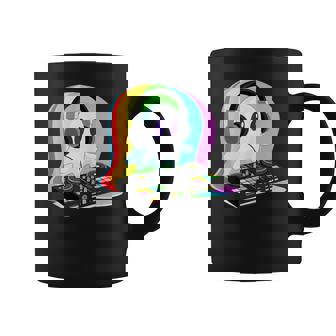 House Music Ghost DJ Optical Illusion EDM Halloween Rave DJ Tank Top Coffee Mug | Mazezy