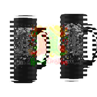 Howdy Christmas Merry Christmas Western Cowboy Cowgirl Boots Coffee Mug - Thegiftio