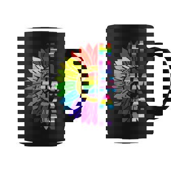 Human LGBTQ Gay Homosexual Queer Sunflower Bisexual Tank Top Coffee Mug | Mazezy