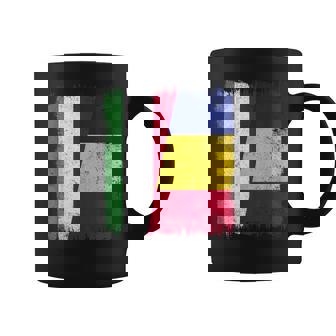 Hungary Romania Half Flag Hungarian Romanian Heritage Coffee Mug | Mazezy