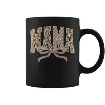 Hunting Mama Coquette Camo Checkered Camouflage Mother's Day Coffee Mug - Thegiftio