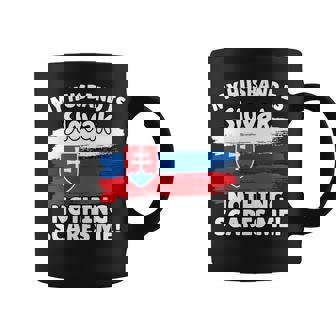 My Husband Is Slovak Slovakia Flag For Wife Coffee Mug | Mazezy