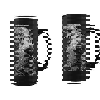 Hypnotic Beagle Weird Eyes Gothic Weirdcore Spooky Halloween Coffee Mug | Mazezy