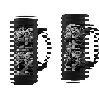 Hypnotic Pugs Weird Eyes Odd Weirdcore Spooky Halloween Dog Coffee Mug | Mazezy