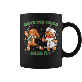 Icu Nurse Christmas Cute Gingerbread Have You Tried Icing It Coffee Mug - Thegiftio