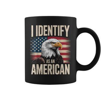 I Identify As An American Proud Us American Coffee Mug - Thegiftio UK