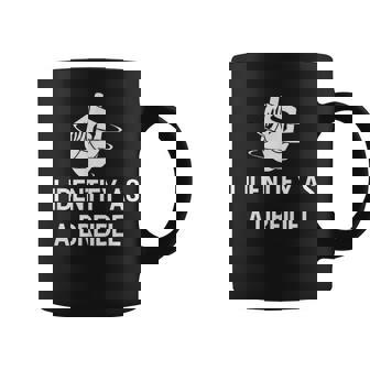 I Identify As A Dreidel Hanukkah Gelt Menorah Latkes Coffee Mug | Mazezy