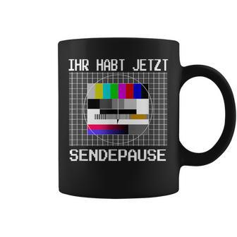 Ihr Habtendepause 80Er 90Er Retro Tv Testbild Kostüm Tassen - Geschenkecke