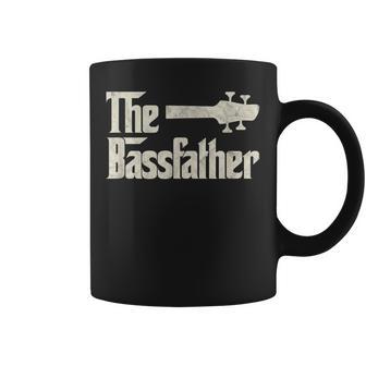 Il Bassfather Bassfather Distressed Bass Player Dad Fathers Day Tazze - Novitaregali