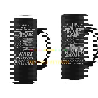 I'm A Dad Grandpa And A Vietnam Veteran Flag USA Camouflage Tank Top Coffee Mug | Mazezy