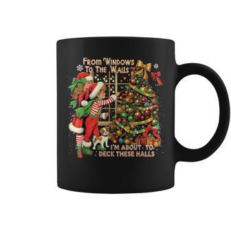 I’M About To Deck These Halls Christmas Tree Coffee Mug - Thegiftio UK