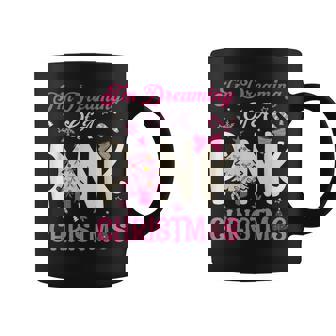 I'm Dreaming Of A Pink Christmas Pink Xmas Tree Vintage Coffee Mug | Seseable FR