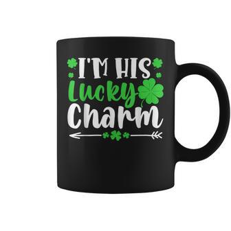 I'm His Lucky Charm St Patrick's Day Matching Couple Coffee Mug | Seseable CA