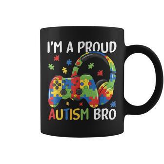 I'm A Proud Autism Brother Autism Awareness Video Game Boys Coffee Mug - Thegiftio UK
