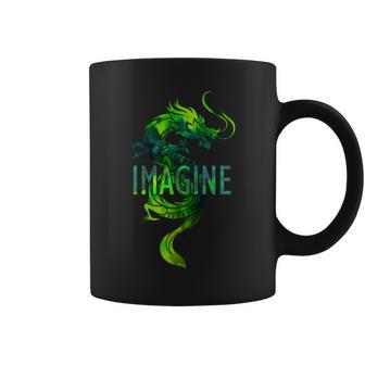 Imagine Fantasy Dragon Tatouage Manche Longue Tasse - Cadeauxyz