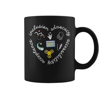 Inclusion And Advocacy Heart Disability Acceptance Special Coffee Mug - Seseable