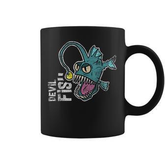 Increíble Pez Diablo Azul Pez Negroeadevil Diablo Taza de café - Regaloses