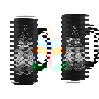 India Flag Boxing Gloves Boxer Indian Patriotism Coffee Mug | Mazezy