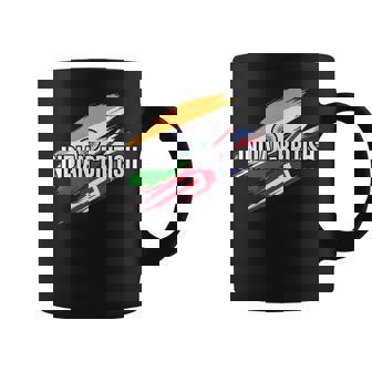 India United Kingdom Flag Pride Heritage Fans Coffee Mug | Mazezy