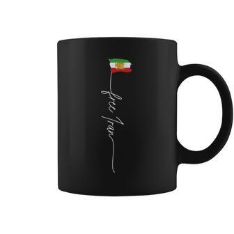 Iran Azadi Iran Flag Map Lion Sun Sword Free Iran Revolution Coffee Mug - Thegiftio UK