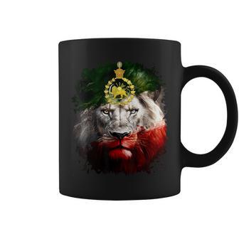 Iran Flag With A Golden Lion Head Coffee Mug - Thegiftio UK