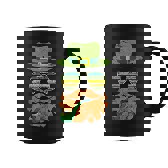 Irish Leprechaun Face Retro Sunglasses Vintage Cool Tank Top Coffee Mug | Mazezy