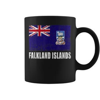 Islas Malvinas Bandera Grunge País Bandera Islas Malvinas Taza de café - Regaloses