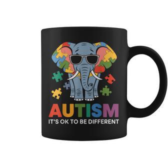 It's Ok To Be Different Awareness Elephant コーヒーマグ - Kawaiitshirt