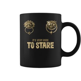 It'sery Rude Totare ラビリンス ドアノッカー コーヒーマグ - Kawaiitshirt