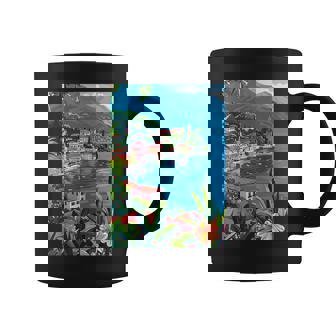 Italia Lago Como Ilustración Taza de café - Regaloses