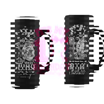 It's My 10Th Birthday Girl Double Digits Bow Disco Ball Coffee Mug | Seseable UK