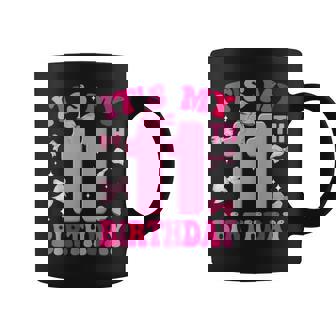 It's My 11Th Birthday Girl Coquette Bow 11 Year Old Party Coffee Mug - Monsterry