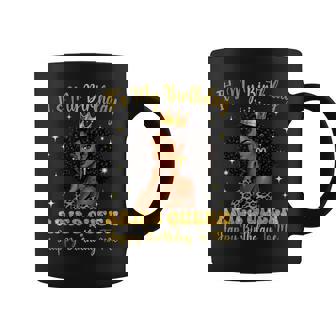 It's My Birthday Aries Black Woman Camo Hat Girls Coffee Mug | Mazezy