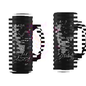 It's My Birthday High Heel Crown Butterflies Stars B-Day Coffee Mug - Monsterry