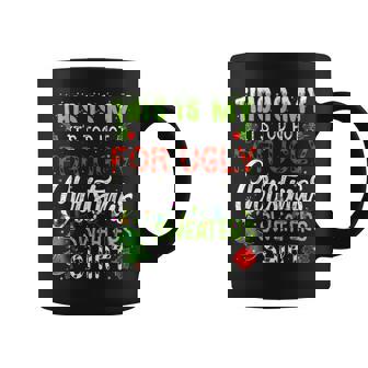 This Is My It's Too Hot Ugly Christmas Sweaters Coffee Mug - Monsterry