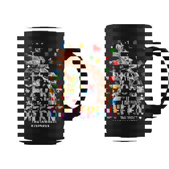 Its Ok To Be Different Autism Mom Mama Cute Giraff Autism Coffee Mug | Seseable FR