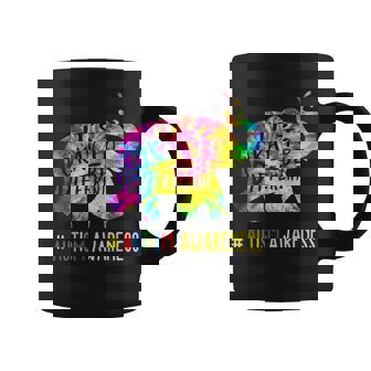 It's Okay To Be Different Elephant Autism Awareness Tie Dye Coffee Mug - Monsterry