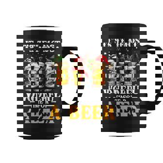It's Most Wonderful Time For A Beer Drinking Merry Christmas Coffee Mug - Thegiftio