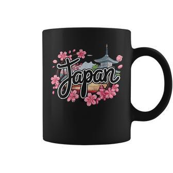 Japan Sakura Travel Cherry Blossom Japanese Temple Coffee Mug - Thegiftio