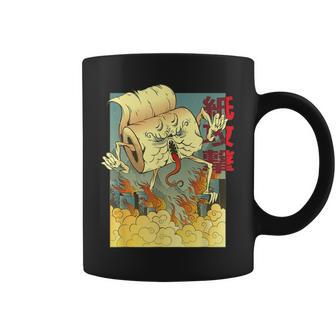 Japanese Anime Toilet Paper Monster Attackintage Poster コーヒーマグ - Kawaiitshirt