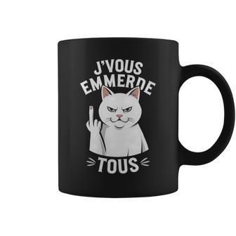 Jeous Emmerde Tous Humour Chat Rebellearcasme Drôle Tasse - Cadeauxyz