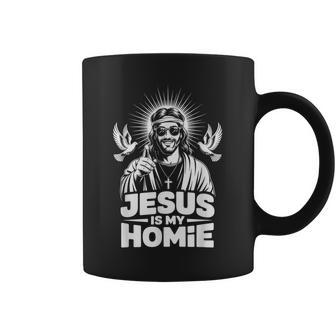 Jesus Is My Homie Christian Faith Street Style Religious Coffee Mug - Monsterry