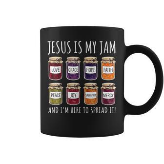 Jesus Is My Jam And I'm Here To Spread It Coffee Mug - Thegiftio UK