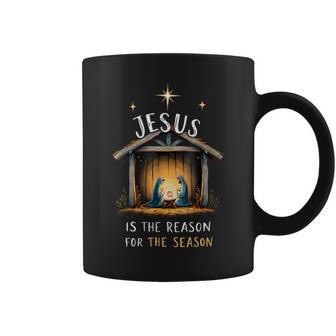 Jesus Is The Reason For The Season Christian Faith Christmas Coffee Mug - Thegiftio UK