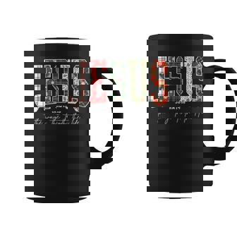 Jesus The Way The Truth The Life Christmas Christian Cross Coffee Mug - Monsterry
